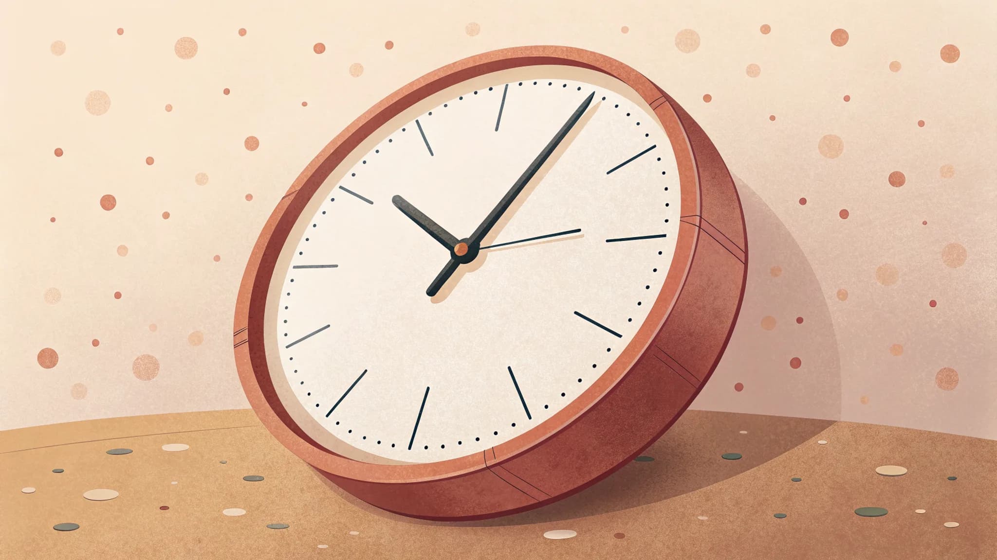 Illustration einer Wanduhr